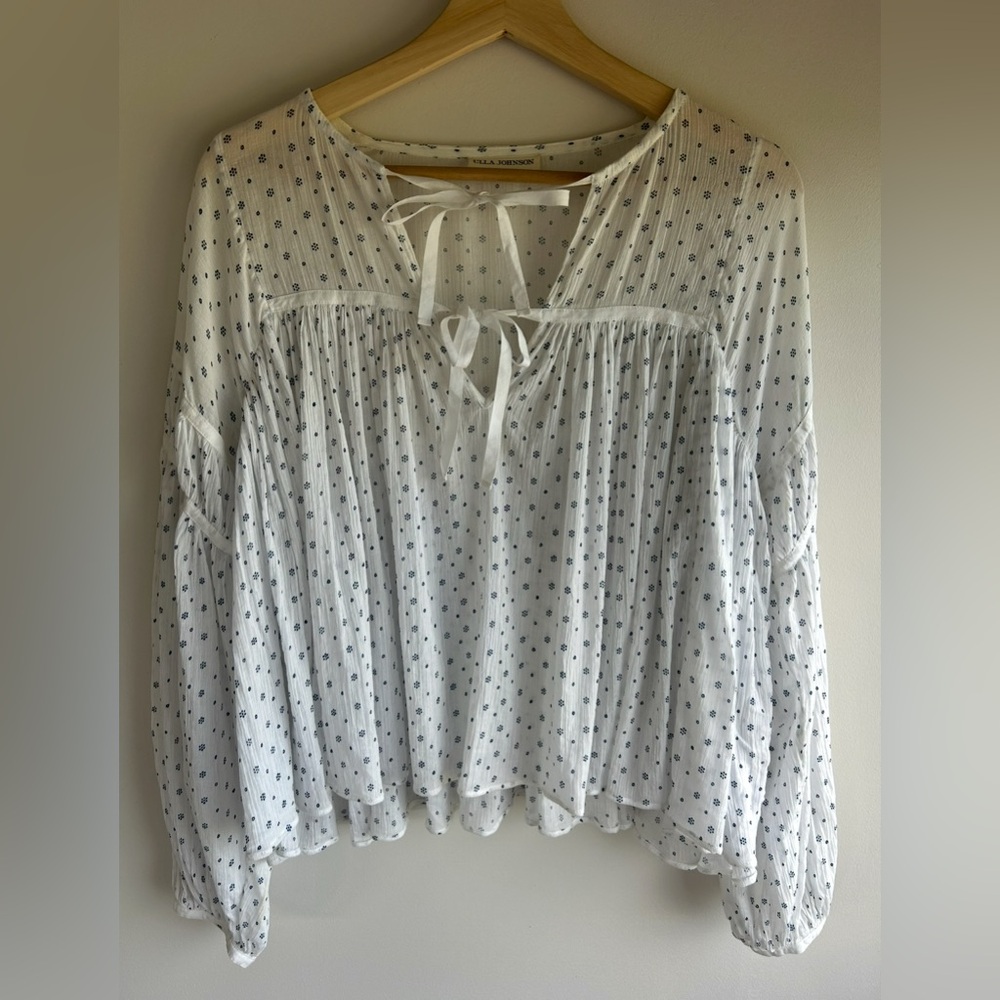 Ulla Johnson White Cotton Top